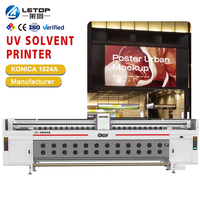 Imprimante UV automatique LETOP à jet d'encre, machine d'impression numérique de bannières rouleau à rouleau pour petites entreprises, traceur d'impression UV 3,2 m