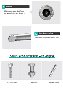 CP-X12L nha khoa tay khoan 10:1 New push button tốc độ thấp nha khoa nha khoa Điện Tay khoan đơn vị aparat - Product Image 6