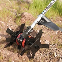 Machine de déchaumage du sol à batterie lithium, cultivateur de jardin, micro-motoculteur, machine électrique pour retourner le sol, creuser des fossés et désherber