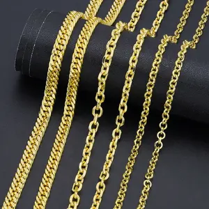 JXX yeni varış 24K altın kaplama küba hip hop tarzı pirinç erkek zincirler kolye takı adam kadınlar için büyük zincir kolye