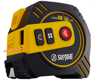 Medidor Láser Industrial para Interiores IPRE de 40 m, Telémetro 3 en 1 con Cinta Métrica de Acero - Product Image 1