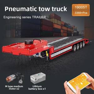 Tracteur pneumatique télécommandé électrique 19015, remorque d'ingénierie, <span class=keywords><strong>jouet</strong></span> de construction <span class=keywords><strong>en</strong></span> plastique ABS à petites particules - Product Image 3