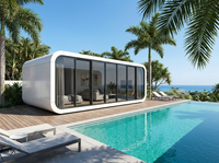 Maisonnette préfabriquée Apple Cabin House, certifiée CE AS4964, couleur intérieure personnalisée, design modulaire en capsule