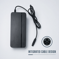 Chargeur 100 % Original en Gros pour Trottinette Électrique KuKirin G2 Master & G3 Pro, Adaptateur Secteur 58,8 V 2 A avec Connecteur à 3 Broches