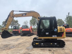 รถขุดตีนตะขาบมือสอง Caterpillar 307D 307 ขนาด 7 ตัน CAT307 พร้อมเครื่องยนต์ ปั๊มไฮดรอลิก Denison มอเตอร์ ได้รับการรับรองมาตรฐาน CE พร้อมหัวเจาะ - Product Image 3