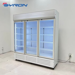 Commercial Vertical Beverage Cooler Drink Display Fridge Supermarket Energy Saving Glass Door Refrigerator for Soda Beer LC Vert - Product Image 2