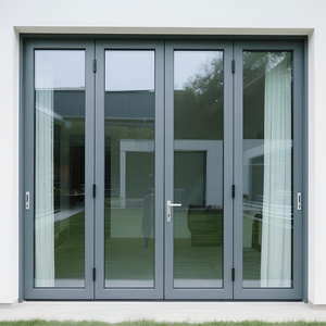 <span class=keywords><strong>Porte</strong></span> <span class=keywords><strong>d</strong></span>'<span class=keywords><strong>entrée</strong></span> en <span class=keywords><strong>aluminium</strong></span> sur mesure - Double vitrage en verre trempé avec option <span class=keywords><strong>d</strong></span>épolie, cadre robuste de 65 mm pour maisons modernes - Product Image 2