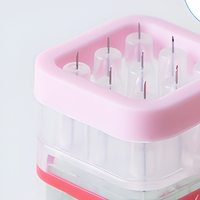 CONPUVON Stylo à micro-courant 9 broches 34G 0-2mm, longueur réglable, jetable, sûr, en plastique et acier inoxydable, étanche, écologique