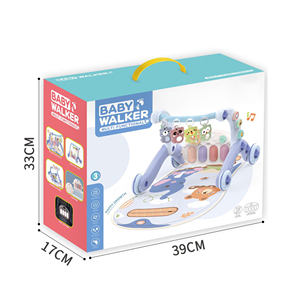 Tapis d'éveil musical pour bébé avec arche d'activités, jouets à pédales, piano et jouets pour poussette, idéal pour les tout-petits - Product Image 4
