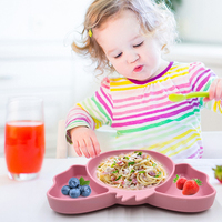 Assiette à dîner lavable pour bébés de haute qualité en forme de Koala assiettes en Silicone de grande capacité pour bébés et tout-petits avec aspiration