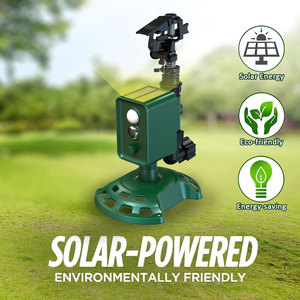 Rociador con sensor de movimiento a prueba de agua IP65 con energía <span class=keywords><strong>solar</strong></span> para disuadir a los zorros, mapaches para perros Con luz intermitente - Product Image 5