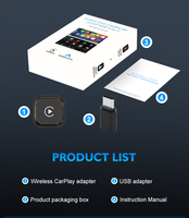 Adaptateur CarPlay sans fil portable CP11 2026 en stock, Plug & Play, divertissement pour iPhone iOS Android Car Play