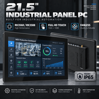 PC industriel Android 21,5 pouces RK3568 RK3588, tactile 10 points, sans ventilateur, ordinateur HMI pour l'automatisation d'usine MES, vente en gros