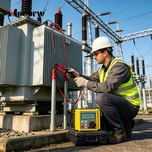 Testeur de continuité de conducteur de mise à la terre 20A, quatre bornes, 100μΩ-1Ω, résolution 0,1μΩ, pour les fils de mise à la terre des postes de transformation AC220V - Product Image 5