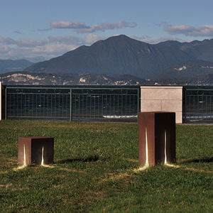 Outdoor Motion <b>Lawn</b> <b>Light</b> Low Bollard <b>Light</b> Corten Steel Durable - Product Image 6