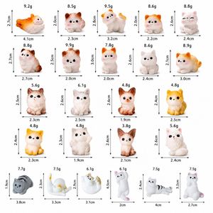 ตุ๊กตาแมวเรซิ่นขนาดเล็กหลากหลายแบบ ขายส่ง รูปปั้นลูกแมวน่ารัก สำหรับตกแต่งบ้าน ตุ๊กตาจำลอง สวนจิ๋ว ไมโครแลนด์สเคป งานฝีมือ DIY - Product Image 2