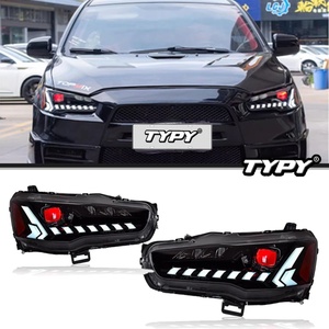 ไฟหน้า LED รุ่นใหม่ TYPY อัพเกรด ปรับแต่ง ไฟหน้าแบบเต็ม สำหรับรถยนต์มิตซูบิชิ แลนเซอร์ พร้อมไฟเลี้ยว ไฟเดย์ไลท์ EVO ปี 2009-2016 - Product Image 2