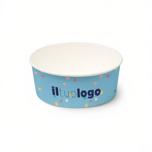 Bols en papier écologiques Hello Poke 12 oz pour servir les aliments avec logo personnalisé - Product Image 2