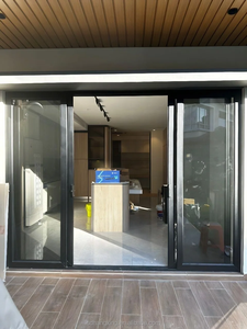 Esterno antiuragano porta scorrevole in alluminio sicurezza impermeabile balcone ingresso anteriore Multi pannello porte <span class=keywords><strong>scorrevoli</strong></span> - Product Image 5