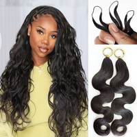 Extensions de cheveux naturels ondulés au crochet, soyeux et volumineux, sans colle, confortables et à installation rapide