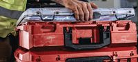 Organisateur HILTI PRO-KIT 11 compartiments IP65 Résistant aux chocs Rangement modulaire avec système d'interverrouillage à une main