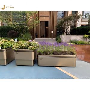 EX1044 Durable Large Stainless Steel <b>Planter</b> <b>Box</b> for Garden Hotel Entrance Plaza Decoration - Product Image 6