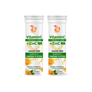 Tabletas de Vitamina C y Zinc de Marca Privada con Sorbitol, Vitamina C que Refuerza el Sistema Inmunológico, Tabletas de Suplementos Dietéticos Herbales - Product Image 1