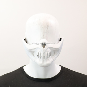 <span class=keywords><strong>Maschera</strong></span> <span class=keywords><strong>Bianca</strong></span> a Mezzo Viso con Teschio per Halloween, <span class=keywords><strong>Maschera</strong></span> Spaventosa per Feste a Tema, Cosplay e Decorazioni Domestiche - Product Image 2