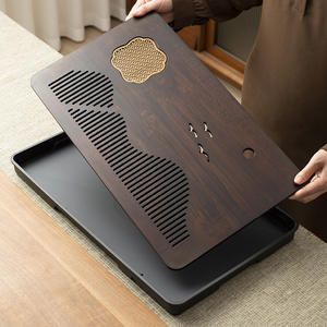 Bandejas de té al por mayor para uso doméstico con drenaje, bandeja de agua, almacenamiento de agua y bandeja de drenaje. Una plataforma completa para la elaboración de té. - Product Image 5