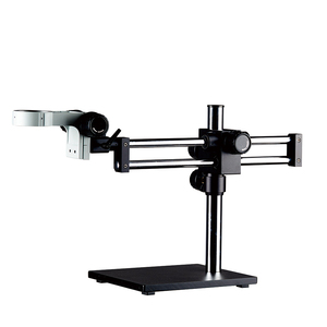 Profesional 7X-45X <span class=keywords><strong>Trinocular</strong></span> Stereo Zoom Microscopio LED Anillo de luz Soporte de brazo de doble brazo - Product Image 4