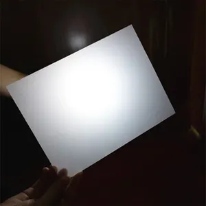 Makrolon-لوحة إضاءة ليد, لوحة إضاءة ليد بلون أبيض من البولي كربونات مقاس 2/3 بوصات ، 2/3/3/، بلون أبيض ، من مادة البولي كربونات ، علامة إضاءة LED