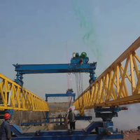 Grúa lanzadora de puente de viga grande 120t viga de lanzamiento de puente tipo trussed para construcción de carreteras y puentes