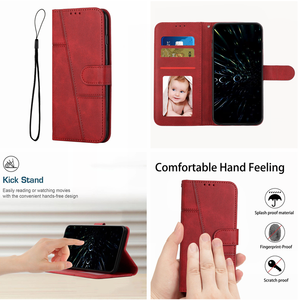 Retro Dòng Da Ví Trường Hợp Đối Với Redmi Note15 Pro Cộng Với 5G 14C 4G <span class=keywords><strong>Xiaomi</strong></span> 17 Pro Max 14T Pro 5G Trái Tim Hoa Đứng Lật Bìa - Product Image 3