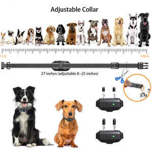 <span class=keywords><strong>Collar</strong></span> de entrenamiento para perros de moda <span class=keywords><strong>1000m</strong></span> IP67 impermeable recargable pitido remoto vibración antiladridos para 2 perros - Product Image 3