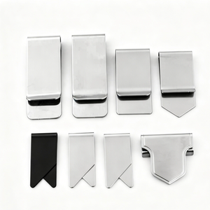 Clip para Billetes de Metal Estampado y Mecanizado por CNC con Certificación ISO9001 - Acero Inoxidable/Latón Negro/Oro Rosa/Plata con Logotipo Grabado Personalizado - Product Image 1