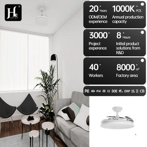 Ventiladores de Techo Grandes de 42 Pulgadas, Modernos, Inteligentes, Invisibles, Retráctiles, con Luz LED y Control Remoto - Product Image 5