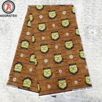 Nouveau design Produit populaire Tissus polyester avec logo personnalisé imprimés à la cire pour le Maroc Uniformes scolaires africains