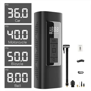 Portable Electric Air Pump Compressor With Power Bank Tire Inflator Car Pump For Car ,Vehicle Tools,Bike