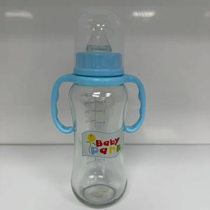 Directo de fábrica de alta calidad 9oz/250ML Antic-Colic Borosilicate Glass Silicona Biberón de boca ancha Sin BPA 0-12 meses - Product Image 4