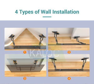 Soporte de Pared para Televisor de Acero de <span class=keywords><strong>Ocho</strong></span> Brazos NX100 de Venta Directa de Fábrica KLC, Riel Plegable para TV de 75-100 Pulgadas, Soporte de Pared para TV con Movimiento Completo - Product Image 5