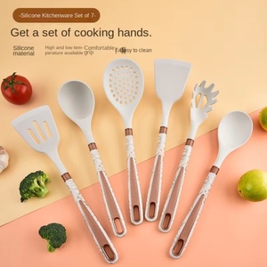 Hot Selling Kitchen Accessories Set Cooking Tools Kitchen Utensil Set Kitchenware Set with Storage Rack - Product Image 2