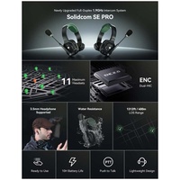 Hollyland Solidcom SE PRO 9-Set Microphone cravate à condensateur professionnel 2.4G sans fil Haute qualité Léger et portable