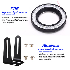2022 Hợp kim nhôm 2.5 inch LED <span class=keywords><strong>DRL</strong></span> thiên thần mắt sương mù đèn 12V 1200 Lm 6000K phổ phù hợp với phụ kiện xe hơi - Product Image 3