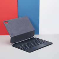 Keyboard Ultra Tipis USB-C dengan Touchpad Magnetik Nirkabel RGB Backlit untuk iPad Generasi ke-10 A16 11 inci Tata Letak Multibahasa