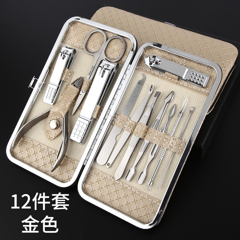 12pcs Nail Clipper Set Stainless Steel Manicure Pedicure Diy Nail Cutter Beauty Tool Clipper For Women Beauty Nail Tools