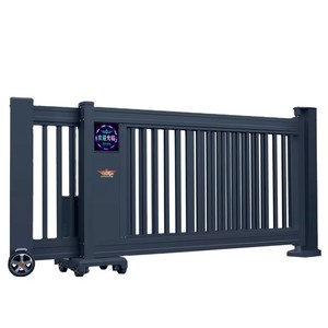 Portail Coulissant Automatique en Alliage d'Aluminium à Sections Télescopiques pour Usine, Résidence, Salle de Sport, Hôtel - Vente Chaude - Product Image 1