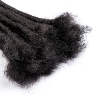 100% capelli umani crochet natural loc fornitori estensioni dreadlock per capelli umani indiani con estremità ricci