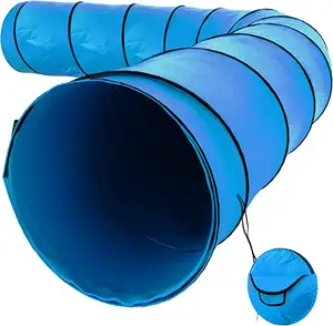 Portable Dog Agility Tunnel Training Equipment for Small Medium Pet Dog Play Tunnel Obstacle Course Outdoor Dog Agility Tunnel