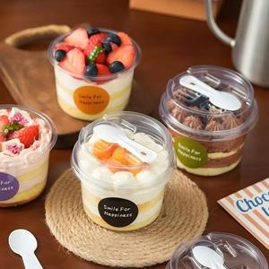 Mini Caja de Plástico para Pudín, Postre de Crema, Tarta, Vaso de PET para Repostería, Caja de Embalaje Engrosada para Mousse y Postres - Product Image 4