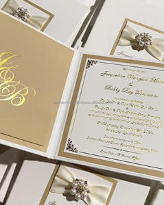 Cartes de vœux d'estampage élégantes personnalisées de haute qualité pour les événements de mariage - Product Image 3